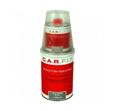 2К Наполнитель "мокрый по-мокрому" 6:1 темно-серый (0,9+0,150кг) комплект CarFit
