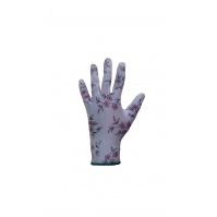 Защитные перчатки с полиуретановым покрытием. Размеры: 9/L. Цвет - рисунок.  JETA