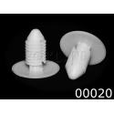 00020 БЕЛАЯ клипса автомобильная GM/PONTIAC