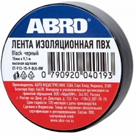 ABRO Изолента черная (EP-912) 10м