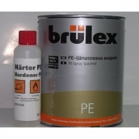 PE-Шпатлевка жидкая с отвердителем Brulex 6 x 1 kg