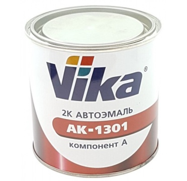 VIKA акриловая автоэмаль АК-1301 Белая 233      0,85 кг.