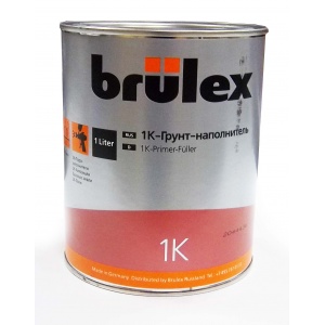 1K-Грунт-наполнитель (серый РФ) Brulex 6 x 1 ltr